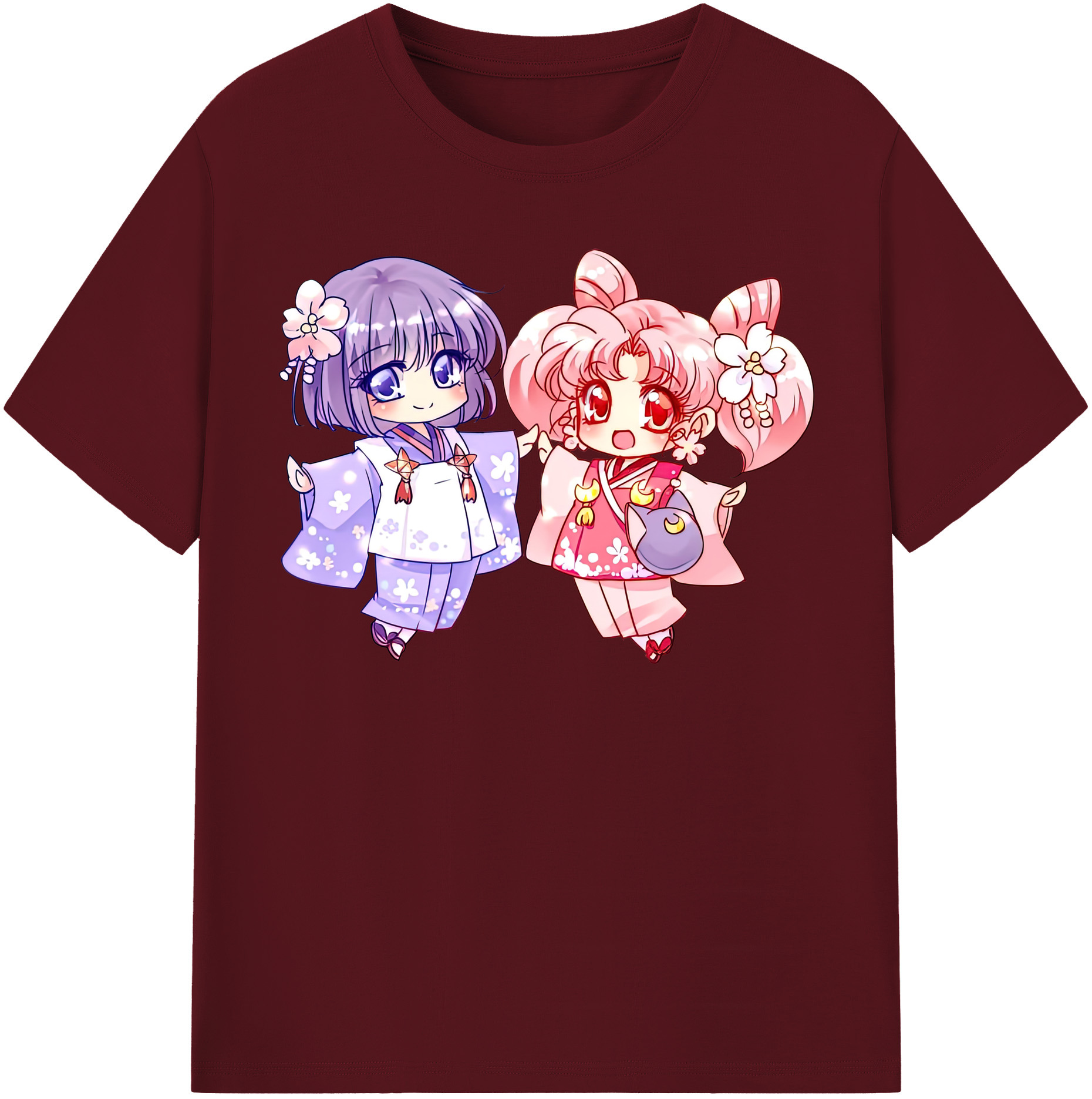（画像用） 美少女戦士セーラームーン ちびうさ Sailor Moon Chibiusa Tsukino Usagi Small Lady Serenity 綿100％半袖Tシャツ（フロントプリント）